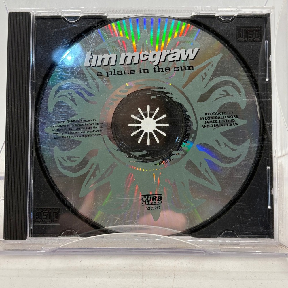Tim McGraw A Place in the Sun CD 1999 Curb Records D2-77942 Country Music Album